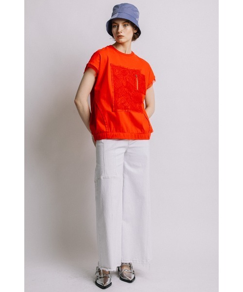 tシャツ AULA AILA/アウラアイラ/別注レースコンビネーション Tシャツ レディース AULA AILA/アウラアイラ/別注レースコンビネーション Tシャツ（T