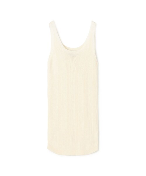 タンクトップ ノースリーブ UNION LAUNCH WASHABLE SILK RIB TANK TOP タンクトップ レディース