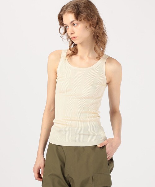 UNION LAUNCH タンクトップ ノースリーブ UNION LAUNCH WASHABLE SILK