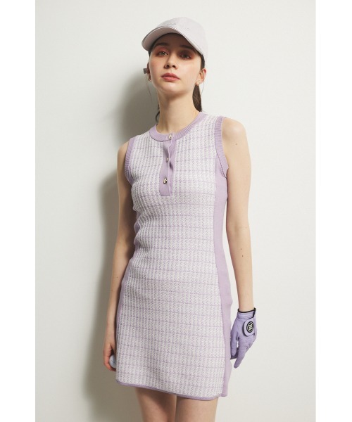 【RIENDA GOLF】ニットツイードOPとバイカラーワンピース rienda｜【RIENDA GOLF】ニットツイードOP | Rakuten Fashion