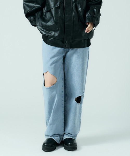 Chick ジーンズ デニム デニムパンツ Cut Out Straight Denim