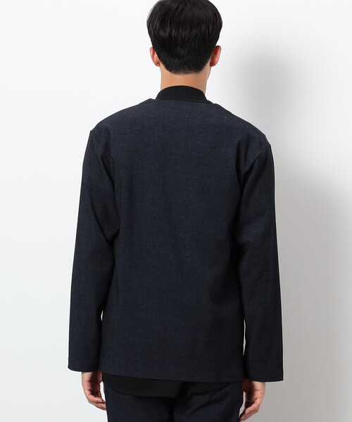 COMME CA ISM ノーカラージャケット ネイビー COMME CA ISM ジャケット ノーカラージャケット 「セットアップ