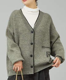 Rouge vif Anna カーディガン バックロゴニットカーディガン