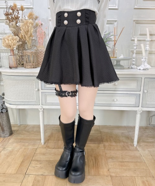 ROJITA スカート ガーターベルト付きフレアスカート レディース メンズ 