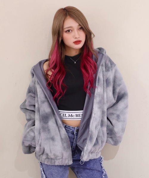 y2k ダークコア CECIL McBEE初期 ファーフード ジャケット CECIL McBEE | アウターの商品一覧 | ミーコレクト公式