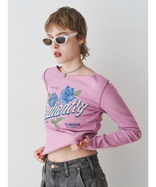 豪華 jouetie ZOZOTOWN : レディース モチーフフィットロンT tシャツ トップス