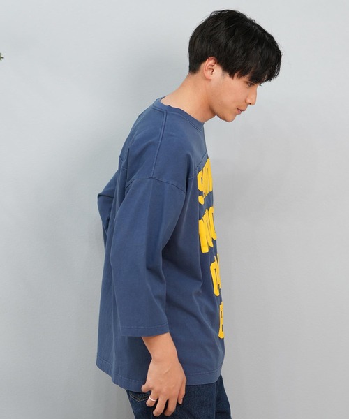 【ムラスポ公式】新品 DEAR LAUREL ディアローレル 長袖 Tシャツ メンズ 七分袖 ロンT フロントプリント CAL 3 4 SLEEVE TEE D25S2200 tシャツ 「ムラサキスポーツ限定」DEAR LAUREL/ディアローレル Tシャツ 七分袖 長袖 ロンT フロントプリント CAL 3/4  SLEEVE TEE D25S2200