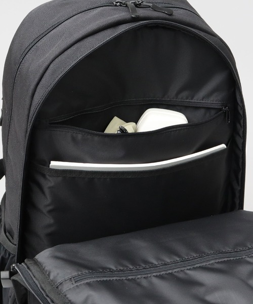 ブラック 多ポケット ナイロンリュック DOUBLES BLACK トート型リュック 防水牛革×CORDURAナイロン