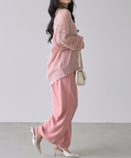 カーディガン 「ZOZO限定」モヘアタッチシアールーズカーデ レディース &. NOSTALGIA カーディガン 「ZOZO限定」モヘアタッチシアー