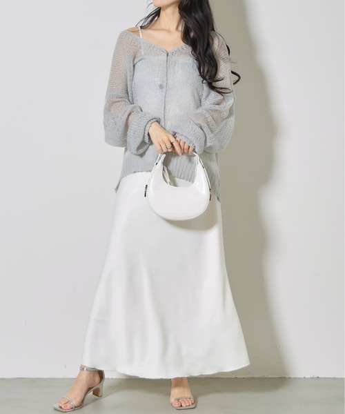 カーディガン 「ZOZO限定」モヘアタッチシアールーズカーデ レディース &. NOSTALGIA カーディガン 「ZOZO限定」モヘアタッチシアー
