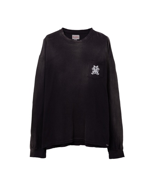 KAMIYA tシャツ “KMY-SNAKE” Distressed L/S T-shirt メンズ