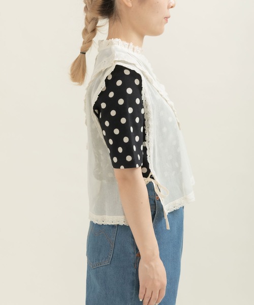 お値下げ！ドットアンドストライプスチャイルドウーマン コットンレース ブラウス Dot&Stripes CHILDWOMAN - お値下げ！ドットアンドストライプス