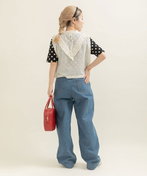 シャツ/ブラウス(半袖/袖なし) Dot&amp;StripesCHILDWOMA Dot&Stripes CHILDWOMAN（シャツ/ブラウス(半袖/袖なし)）のフリマ