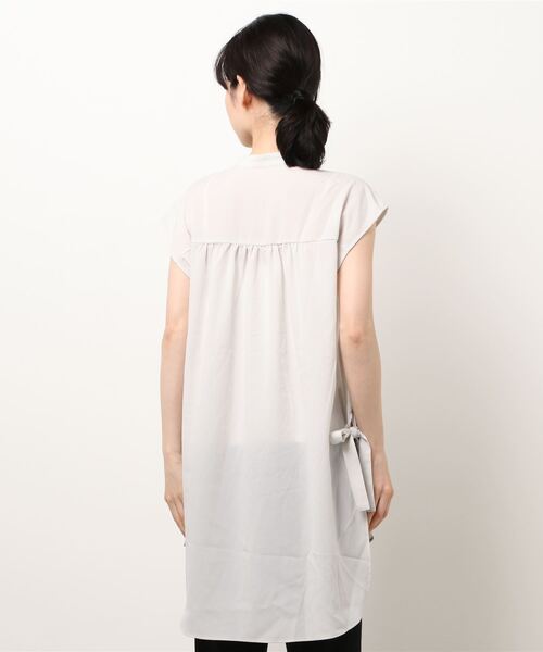 「m.f.editorial」 ノースリーブチュニック LARGE グレー レディース