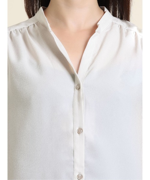「m.f.editorial」 ノースリーブチュニック LARGE グレー レディース