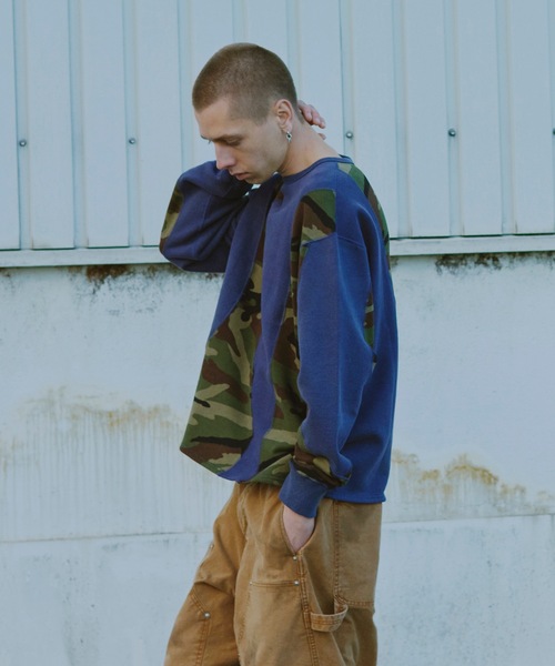 JieDa（ジエダ） トレーナー スウェット SWITCHING STITCH SWEAT CREW