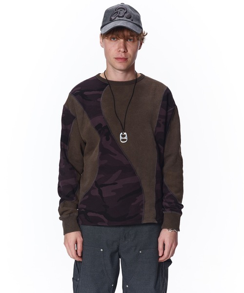 JieDa（ジエダ） トレーナー スウェット SWITCHING STITCH SWEAT CREW
