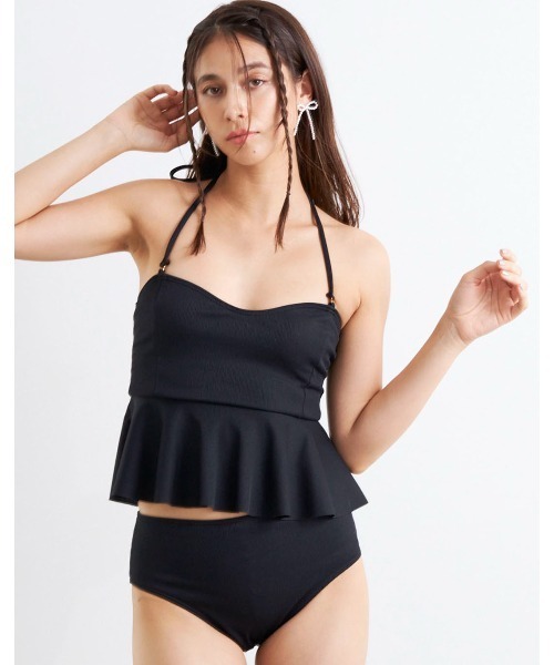 mikomori（ミコモリ） 水着 PEPLUM BUSTIER BIKINI レディース