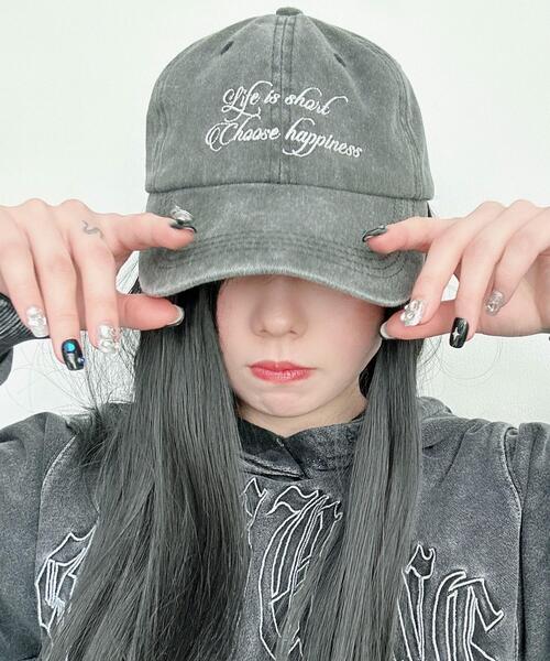 WEGO キャップ 帽子 WEGO/「25年春夏新作」ロゴ刺繍ピグメント