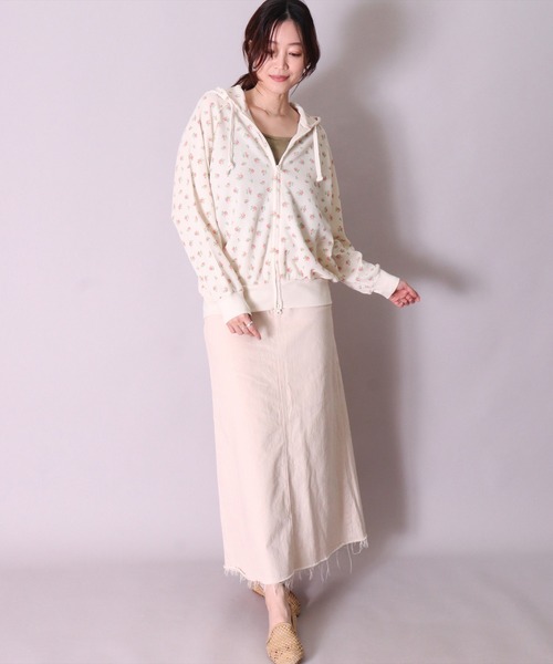 Juana de Arco 花柄フード付きパーカー juanadearco