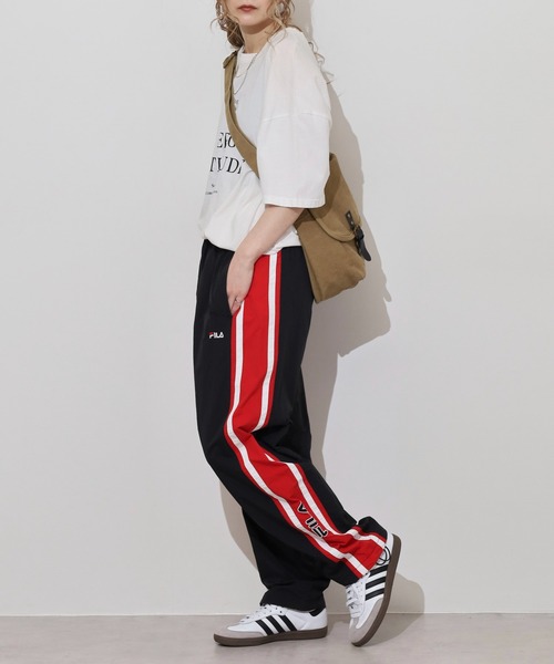 FILA（フィラ） ワイドパンツ パンツ FILA Nylon track Jacket ライン