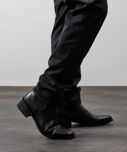 PADRONE ブーツ パドローネ / BL SQUARE SIDE GORE BOOTS キップ
