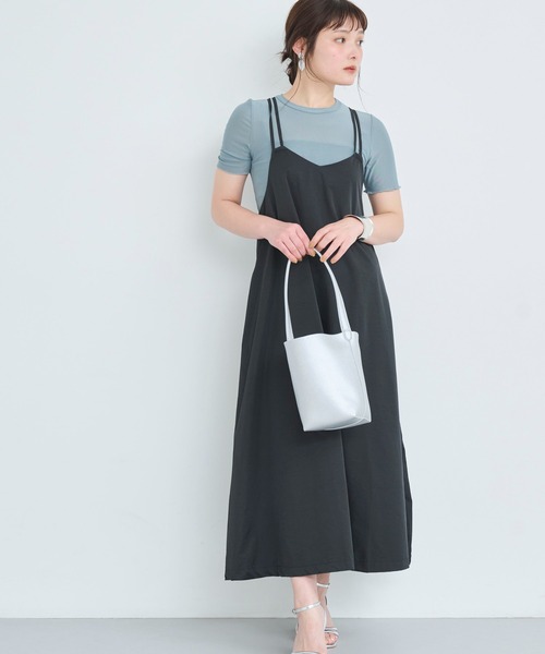 ワンピース ダブルストラップバックリボンキャミワンピース : ZOZOTOWN
