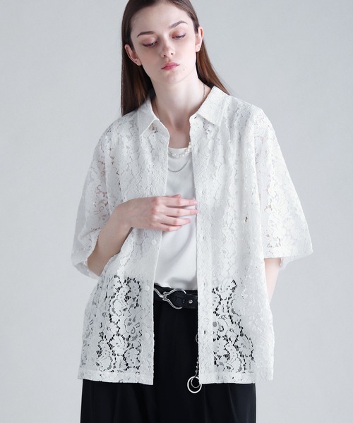 SOCCE シャツ リラクシングシアーレースシャツ メンズ レディース