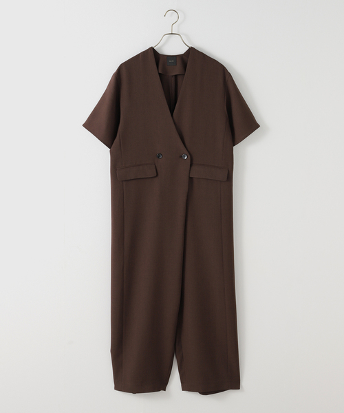 Spick＆Span パンツ トロストレッチVカラーオールインワン