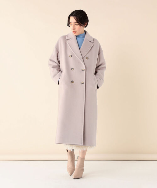 【専用】NOLLEY'S sophi スラブタフタノーカラーベルテッドコート36 専用】NOLLEY'S sophi スラブタフタノーカラーベルテッドコート36