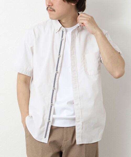 NOLLEY'S シャツ T/C 半袖パラシュートBD 25SS メンズ