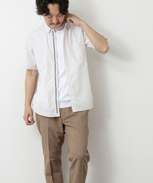 NOLLEY'S シャツ T/C 半袖パラシュートBD 25SS メンズ