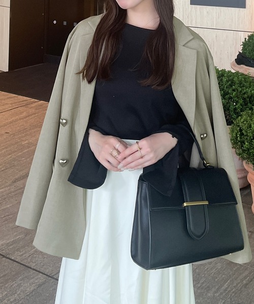 [JUNOAH] tailored jacket SMALL уголь женский 