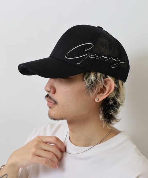 帽子 AIRI GERRY キャップ 帽子 GERRYツバ裏柄メッシュCAP メンズ