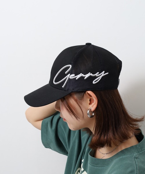 帽子 AIRI GERRY キャップ 帽子 GERRYツバ裏柄メッシュCAP メンズ