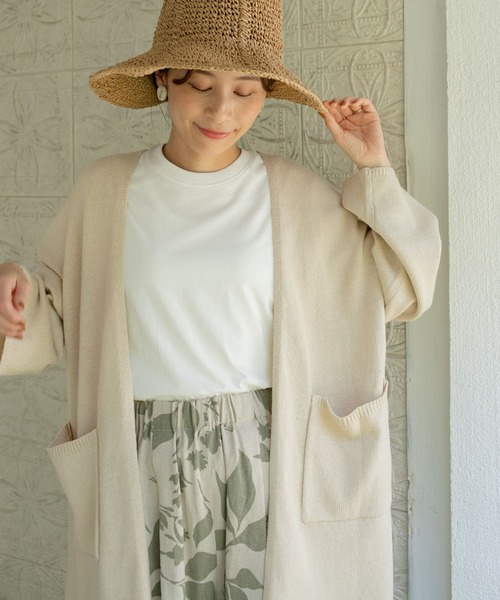 「URBAN RESEARCH DOORS」 ニットカーディガン MEDIUM ベージュ レディース