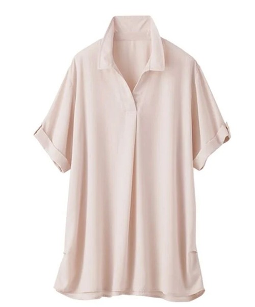ブラウスの店単品です Loungedress ブラウス シャツ カットジョーゼットフレンチ