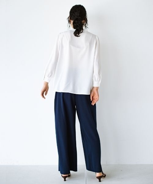 「ANNA LUNA」 7分袖ブラウス LARGE グリーン レディース