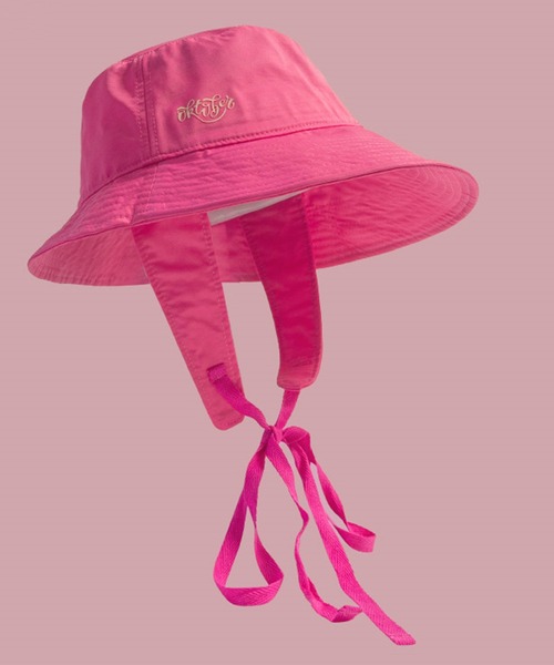 DAY CLOSET 帽子 ハット レディース ストラップ付きロゴツバ広