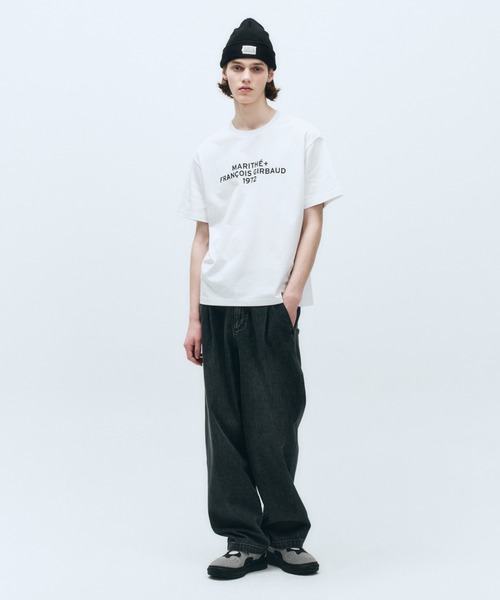 MARITHE + FRANCOIS GIRBAUD tシャツ LETTERING LOGO OVERSIZED