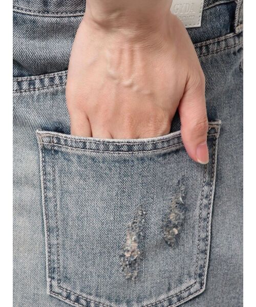 GYDA（ジェイダ） デニムスカート bijouデニムスカートライクショート