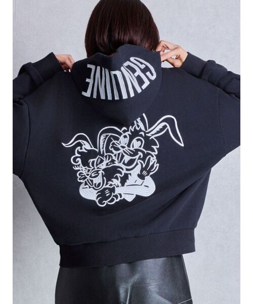 パーカー GENUINE BUNNYスウェットパーカー レディース GYDA パーカー GENUINE BUNNYスウェットパーカー レディース