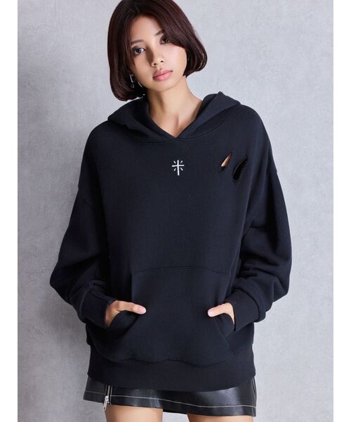 GYDA パーカー GENUINE BUNNYスウェットパーカー レディース