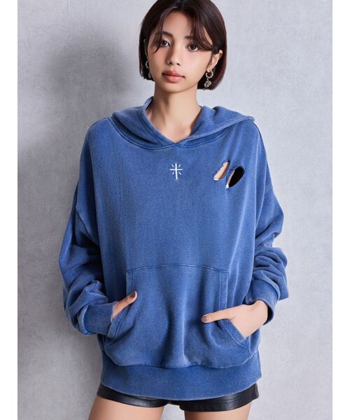 パーカー GENUINE BUNNYスウェットパーカー レディース GYDA パーカー GENUINE BUNNYスウェットパーカー レディース