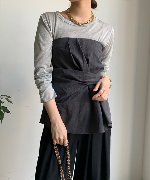 DouDou tシャツ ラメロンTEE レディース DouDou tシャツ ラメロンTEE レディース : ZOZOTOWN Yahoo!店