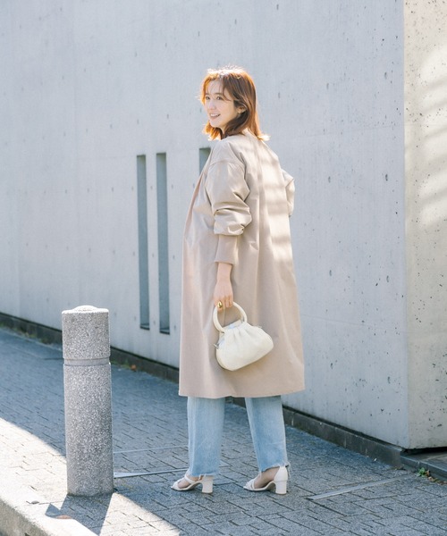 【新品】RIVE DROITE リヴドロワ シャギージャコット ベージュ リブドロワ シャギーミドルコート グレージュ ピーコート RIVE DROITE