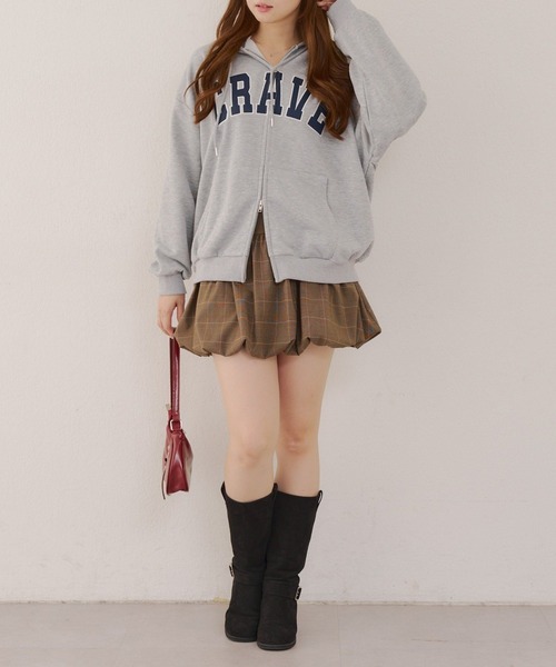 ANOTHER BRANCH OLIVE des OLIVE パーカー BIGロゴZIPパーカー