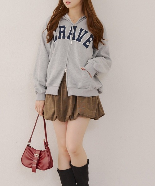 ANOTHER BRANCH OLIVE des OLIVE パーカー BIGロゴZIPパーカー