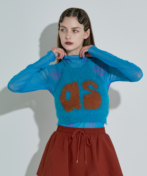 tシャツ ANNA SUI NYC / アナスイエヌワイシー ハート総柄シアー
