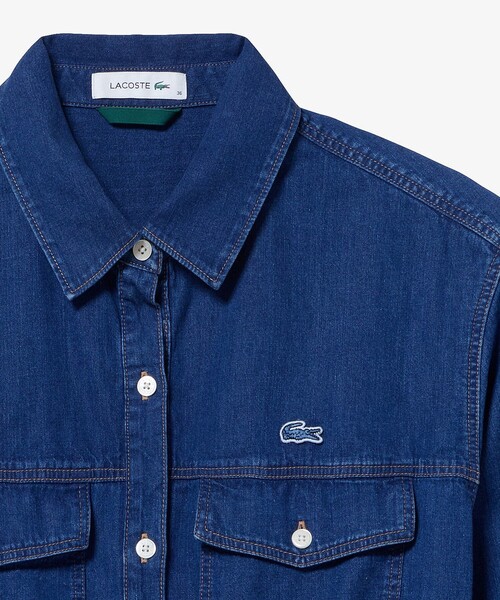 LACOSTE（ラコステ） シャツワンピース ロングデニムシャツドレス